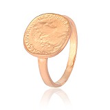 Женское серебряное кольцо в позолоте, 700577