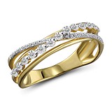 Женское золотое кольцо с бриллиантами, 1549474