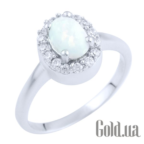

Женские кольца Fresh Jewelry, Женское серебряное кольцо с опалом и куб. циркониями, 18