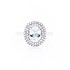 Женское серебряное кольцо с топазом и куб. циркониями - фото 3
