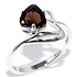Silver Wings Женское серебряное кольцо с раухтопазом - фото 1
