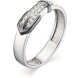 Женское серебряное кольцо с куб. циркониями, 1646754