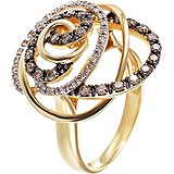 Женское золотое кольцо с бриллиантами, 1668770