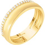 Золотое обручальное кольцо с бриллиантами, 1669794
