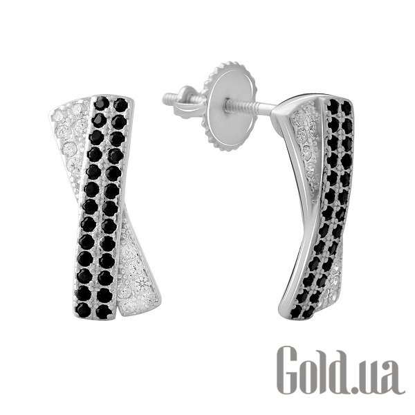 

Серьги-гвоздики Fresh Jewelry, Серебряные серьги с куб. циркониями