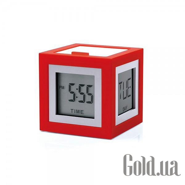 Купить Lexon Настольные часы Cubissimo LCD красный LR79R5
