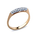 Женское золотое кольцо с бриллиантами, 222114