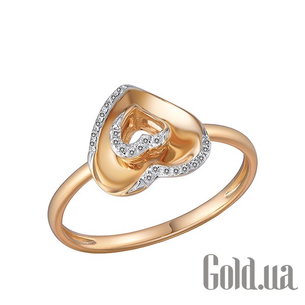 

Кольцо Lurie Jewelry, Золотое кольцо с бриллиантами, 17