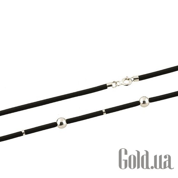 

Шнурок на шею Fresh Jewelry, Каучуковый шнурок с серебром, 45