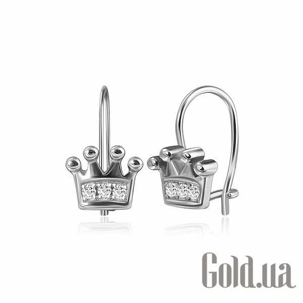 

Серьги Silvex925, Серебряные серьги с куб. циркониями