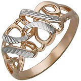 Женское серебряное кольцо в позолоте, 1611427