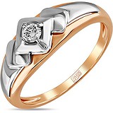 Золотое кольцо с бриллиантом, 1624739