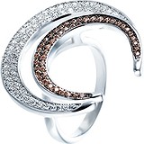 Женское серебряное кольцо с куб. циркониями, 1669283