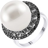 Женское золотое кольцо с бриллиантами и жемчугом, 1669795