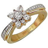 Золотое кольцо с бриллиантами, 1685155
