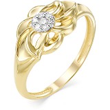 Женское золотое кольцо с бриллиантами, 1696931