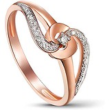 Золотое кольцо с бриллиантами, 1711779