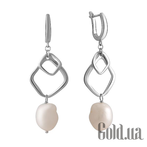 

Серьги с подвесками Fresh Jewelry, Серебряные серьги с культив. жемчугом