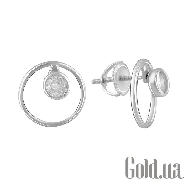 

Серьги-гвоздики Fresh Jewelry, Серебряные серьги с куб. циркониями