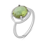 Заказать Женское серебряное кольцо с султанитом (2091554) стоимость 1670 грн., в магазине Gold.ua