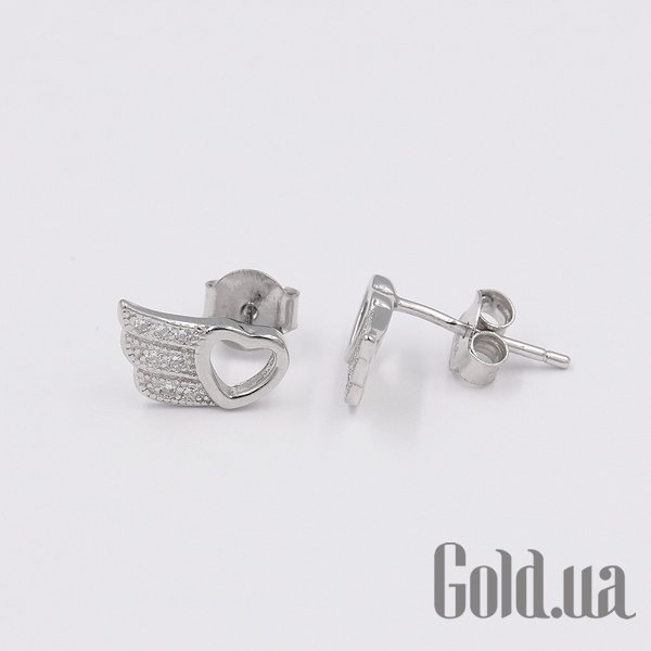 

Серьги-гвоздики Silvex925, Серебряные серьги с куб. циркониями