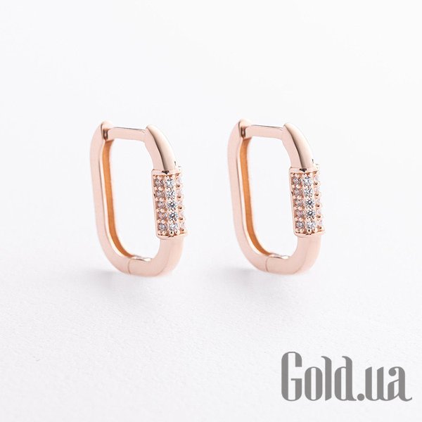 

Серьги Украина, Золотые серьги с куб. циркониями