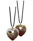 Goebel Кулон на шнурке с кристаллами Swarovski в позолоте