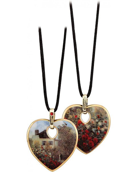 Goebel Кулон на шнурке с кристаллами Swarovski в позолоте