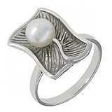 Женское серебряное кольцо с жемчугом, 1546148