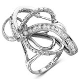 Женское золотое кольцо с бриллиантами, 1553828