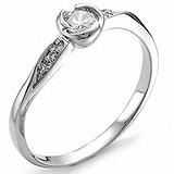 Золотое кольцо с бриллиантами, 1554084