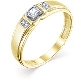 Золотое кольцо с бриллиантами, 1605540
