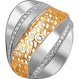 Женское золотое кольцо с куб. циркониями, 1621924