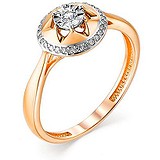 Золотое кольцо с бриллиантами, 1667236