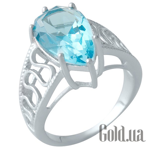 

Женские кольца Fresh Jewelry, Женское серебряное кольцо с синт. аквамарином, 17.5