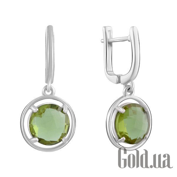 

Серьги с подвесками Fresh Jewelry, Серебряные серьги с султанитами