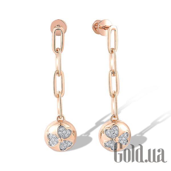 

Серьги с подвесками Lurie Jewelry, Золотые серьги с бриллиантами