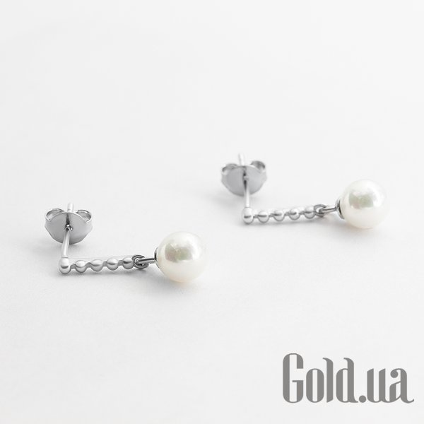 

Серьги с подвесками Silvex925, Серебряные серьги с жемчугом