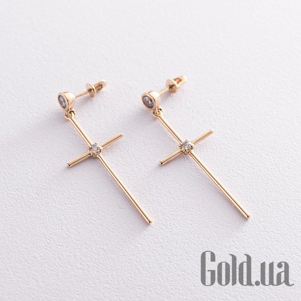 

Серьги с подвесками Украина, Золотые серьги