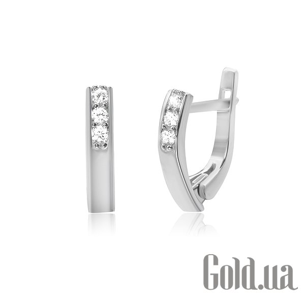 

Серьги Silvex925, Серебряные серьги с куб. циркониями