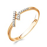 Женское золотое кольцо с бриллиантами, 1513125