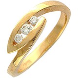 Женское золотое кольцо с бриллиантами, 1605285