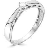 Золотое кольцо с бриллиантом, 1605797