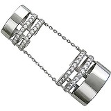 Женское серебряное кольцо с куб. циркониями, 1619621
