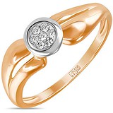 Золотое кольцо с бриллиантами, 1624741