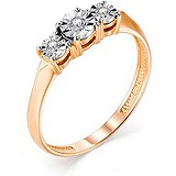 Золотое кольцо с бриллиантами, 1667237