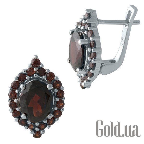 

Серьги Fresh Jewelry, Серебряные серьги с гранатами