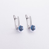 Серебряные серьги с топазами, 1796517