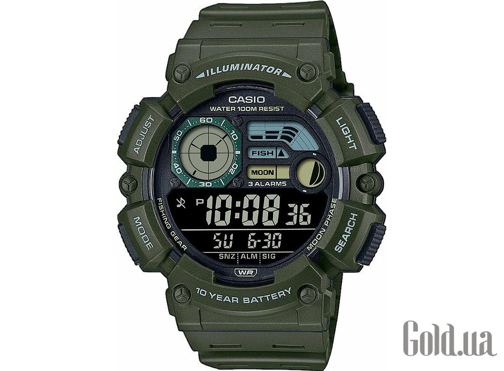 Casio Мужские часы WS-1500H-3B WS-1500H-3B