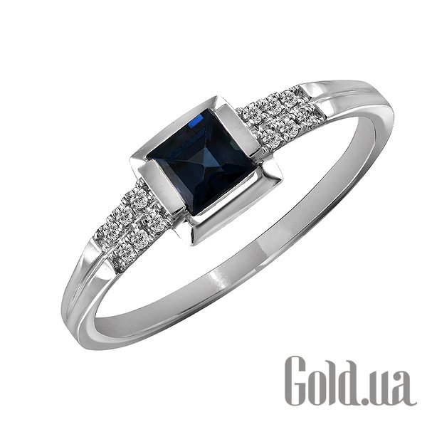 

Кольцо Lurie Jewelry, Золотое кольцо с бриллиантами и сапфиром, 17